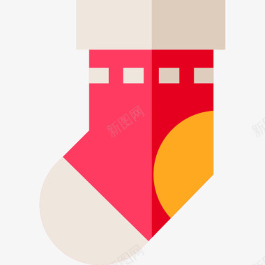 圣诞袜圣诞饰品2扁平图标图标