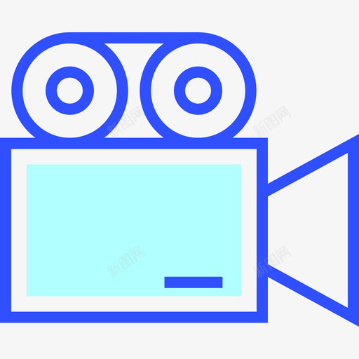 摄像机电影视频线性彩色图标svg_新图网 https://ixintu.com 摄像机 电影视频 线性彩色