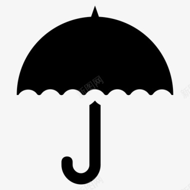 雨伞喇叭伞图标图标
