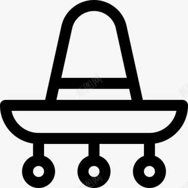 墨西哥帽服装派对6直系图标图标