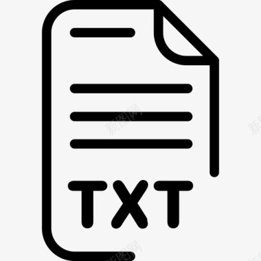 Txt文件3线性图标图标