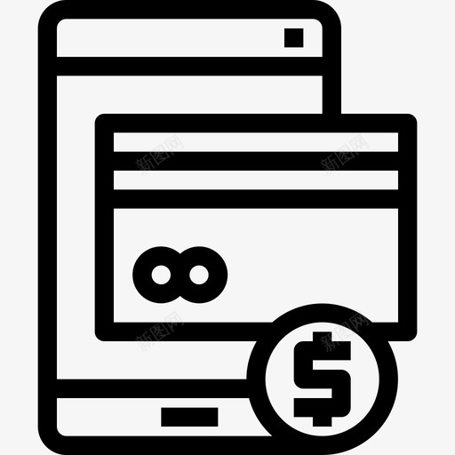 网上购物购物和电子商务2线性图标svg_新图网 https://ixintu.com 线性 网上购物 购物和电子商务2