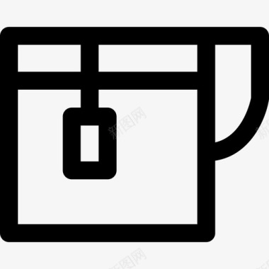 茶杯家具和家居2线性图标图标