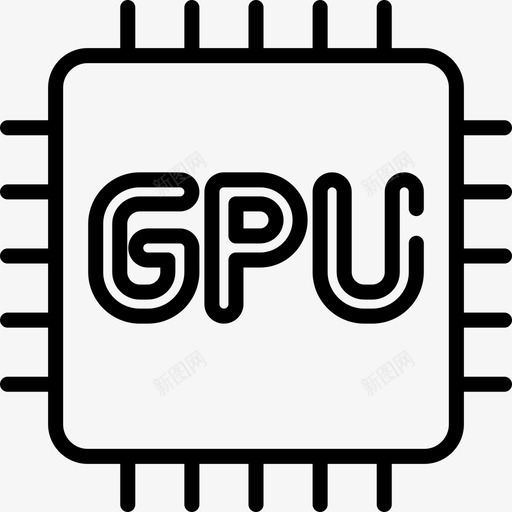 Cpu向量编辑工具6线性图标svg_新图网 https://ixintu.com Cpu 向量编辑工具6 线性