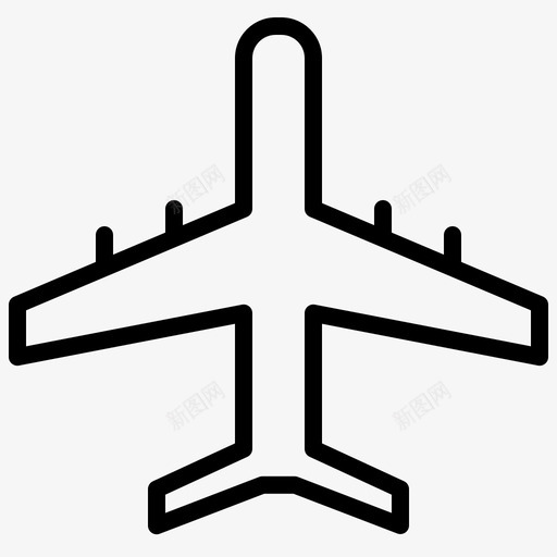 飞机船舶运输图标svg_新图网 https://ixintu.com 船舶 运输 运输第1卷 飞机