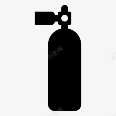 氧气罐潜水罐消防栓图标图标