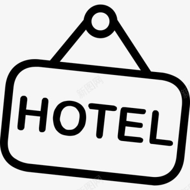 酒店71号酒店线性酒店图标图标