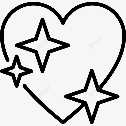 心脏符号22直线图标svg_新图网 https://ixintu.com 心脏 直线 符号22