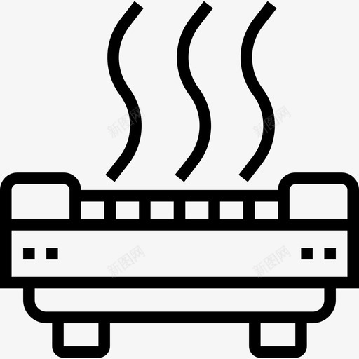 BBQBBQ2线性图标svg_新图网 https://ixintu.com BBQ BBQ2 线性