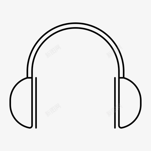 耳机听玩图标svg_新图网 https://ixintu.com 听 玩 网页设计大纲 耳机