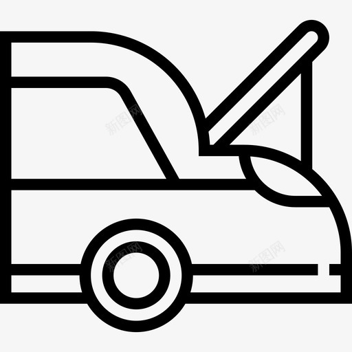 后备箱汽车配件直线型图标svg_新图网 https://ixintu.com 后备箱 汽车配件 直线型
