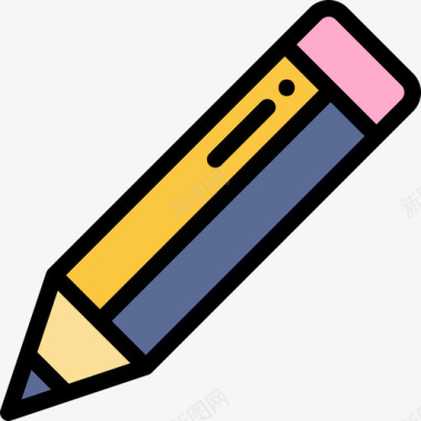 铅笔照片编辑线颜色图标图标