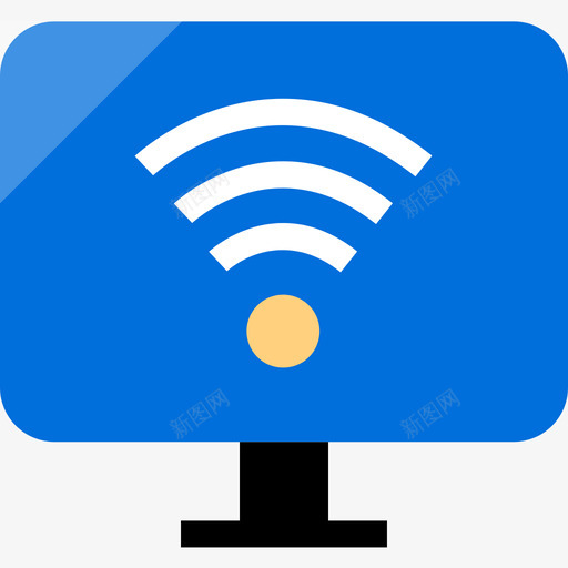 Wifi通信61平坦图标svg_新图网 https://ixintu.com Wifi 平坦 通信61