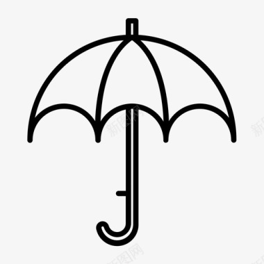 伞配件雨图标图标