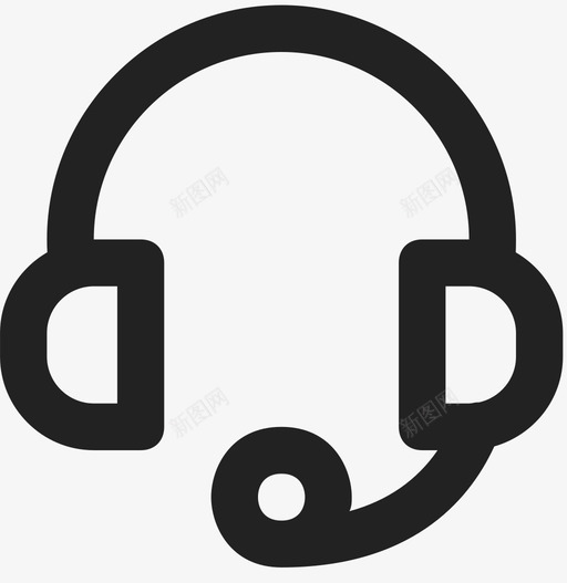 支持耳机操作员图标svg_新图网 https://ixintu.com 技术支持 操作员 支持 耳机