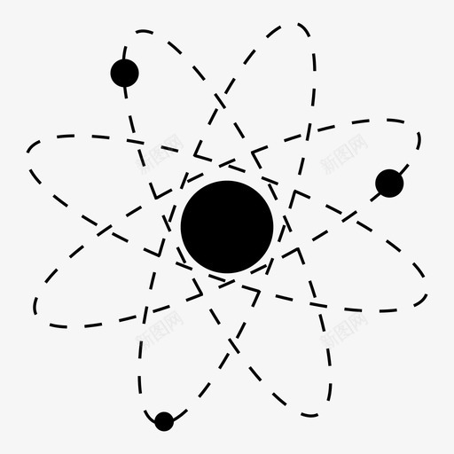 原子电子粒子图标svg_新图网 https://ixintu.com 原子 斑点 电子 粒子
