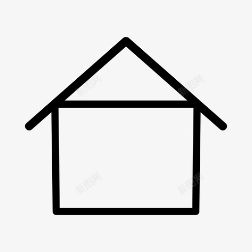 住所房屋财产图标svg_新图网 https://ixintu.com 住所 房屋 财产