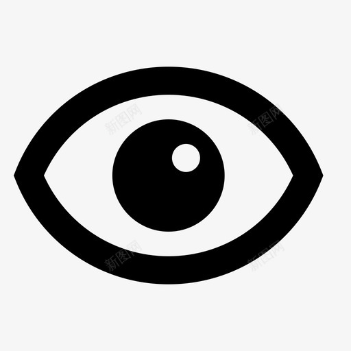 视野眼睛医疗图标svg_新图网 https://ixintu.com 医疗 可见 眼睛 能见度 视野