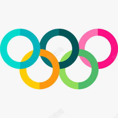 奥运会冬季运动9平图标图标