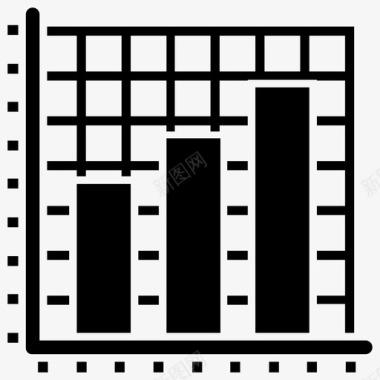 柱状图条形图图表应用程序图标图标