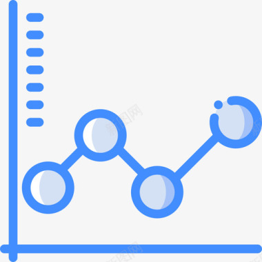 折线图业务152蓝色图标图标