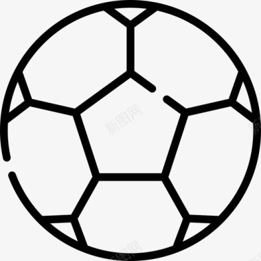 足球运动61直线型图标图标