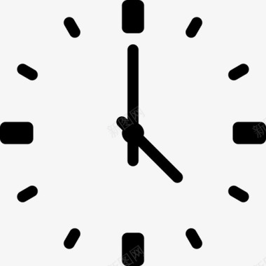 时钟时间日历2填充图标图标