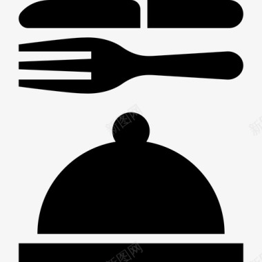 4号客房和厨房服务图标图标