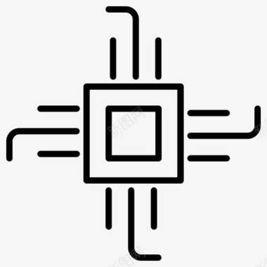 电路芯片数字技术图标图标