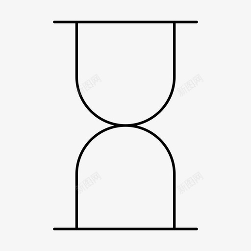 沙漏秒表时间图标svg_新图网 https://ixintu.com 时间 沙漏 界面和网页图标线 秒表 等待 计时器