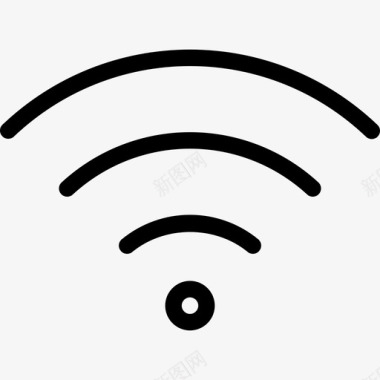 Wifi基本图标3线性图标