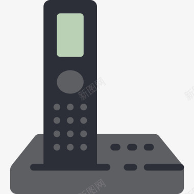 电话办公设备3扁平图标图标