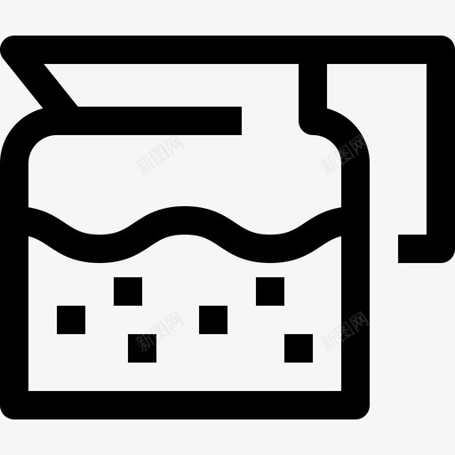 咖啡壶饮料3线性图标svg_新图网 https://ixintu.com 咖啡壶 线性 饮料3