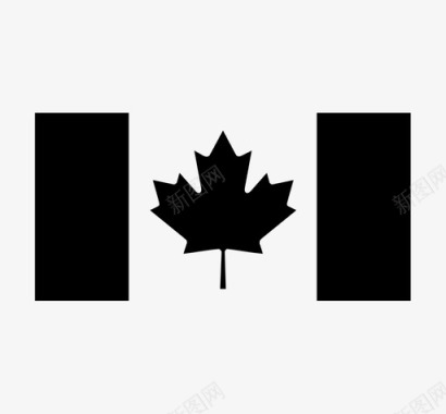 加拿大旗帜蒙特利尔图标图标