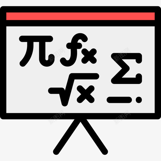 数学书呆子4线性颜色图标svg_新图网 https://ixintu.com 书呆子4 数学 线性颜色