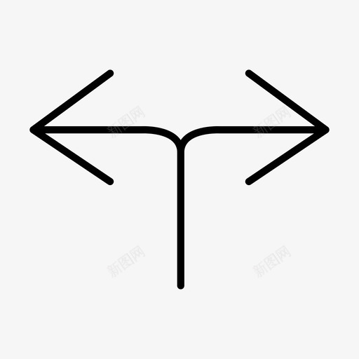 箭头路线转弯图标svg_新图网 https://ixintu.com 方式 简单线图标 箭头 路线 转弯