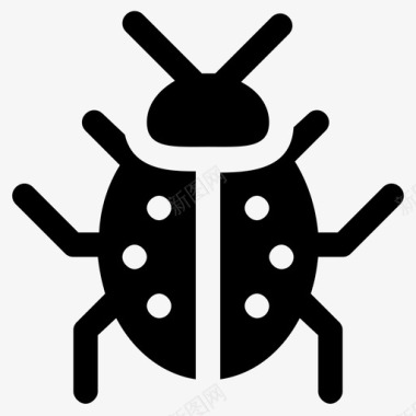 瓢虫甲虫昆虫图标图标