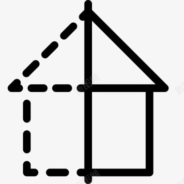 房屋建筑房屋建造蓝图图标图标