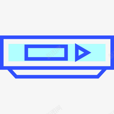 Dvd播放机电影视频线性彩色图标图标