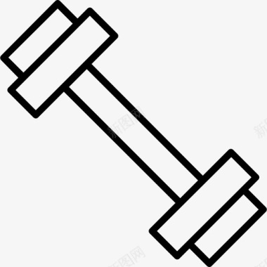 哑铃健身18直线型图标图标