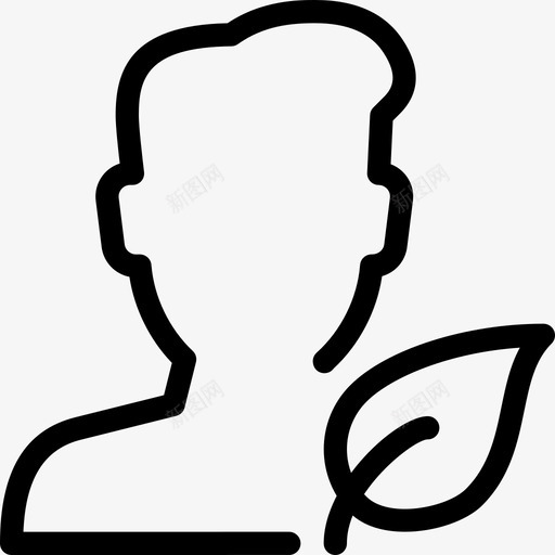 清洁环保环保自然图标svg_新图网 https://ixintu.com 清洁环保 环保 用户行动线图标 自然