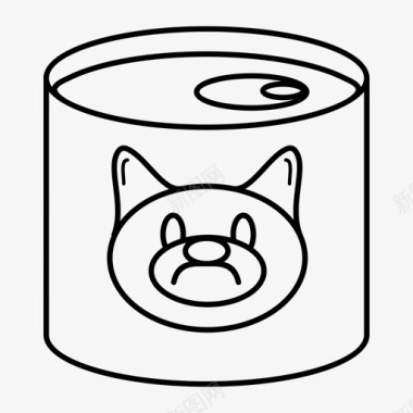 宠物护理配件腌制食品猫食图标图标
