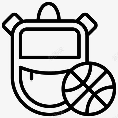 背包篮球包运动包图标图标