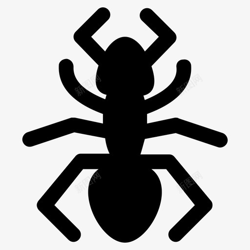 桃金娘蚂蚁昆虫图标svg_新图网 https://ixintu.com 害虫控制字形图标 无脊椎动物 昆虫 桃金娘 热带昆虫 蚂蚁