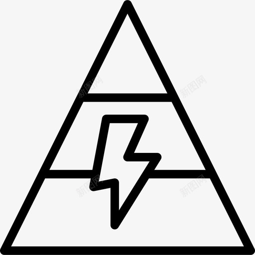 金字塔图能量17线性图标svg_新图网 https://ixintu.com 线性 能量17 金字塔图