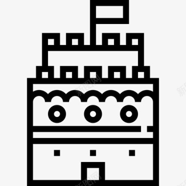 城堡希腊2直线图标图标