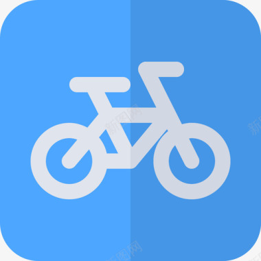 自行车道交通标志平坦图标图标