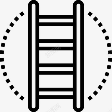 梯子救援5直线图标图标