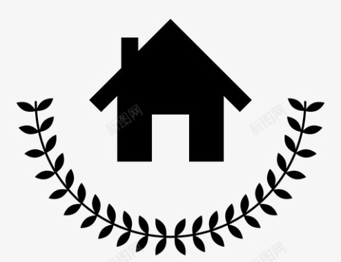 高级住宅认证住宅图标图标