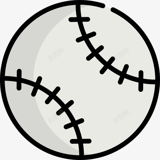 棒球运动63线性颜色图标svg_新图网 https://ixintu.com 棒球 线性颜色 运动63